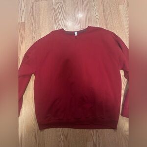 Size 2XL Red Crewneck‎ Jersey Sweater